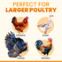 Anti-Pinch 11.3" 8.7" 5-Year Extra Large Automatic Chicken Coop Door Solar Powered with Remote - LCD Display, Light