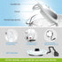1500W, 1.7L, NISVITU Glass & Stainless Steel Cordless Electric kettle for boiling water, Hot water boiler Electric Tea