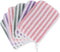 PHOGARY 6 Striped Bath Mitts Washcloths, Small Hand Towels with Hanging Loop, 5"x8"