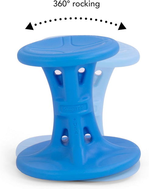 Simplay3 (5-8) 14 inch Play Around Wiggle/Wobble Kids Flexible Active Sitting Chair/Stool (Single Stool) to Improve