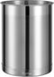 KSENDALO Stainless Steel Utensil Holder, 6.6inch Tall Canister for Silverware Storage, Silver