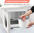 2L Microwave Rice Cooker, 2 Layer Vegetable Steamer with Strainer, Non-Stick Pasta Cooker, Dishwasher Safe