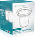 Teabloom Universal Glass Tea Infuser with Dual-Purpose Lid/Coaster - Hygienic Non-Toxic Glass Filter for Loose Tea