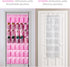 35 35 4 (Pink-1Pack) SAVERHO Pockets Over the Door Shoe Organizer, Hanging Shoe Organizer for Door with Mesh Pockets