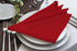 Utopia Home 24 Pack Red Cloth Napkins 17x17 Inches, 100% Polyester, Washable and Reusable for Parties, Weddings, Dinners