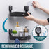 TAILI Corner Shower Caddy with Suction Cup Hooks, Aluminum Corner Shelf Basket,No-Drilling Rustproof for Kitchen