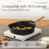 ESLITE LIFE Nonstick Deep Frying Pan Skillet with Lid, 9.5 Inch Healthy Granite Coating (Black)