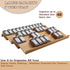 Angimio 8 Set- 11" 22" (11" 22") Bamboo Spice Rack Drawer Organizer - Pieces Wide Per Piece - Combine Pieces Into Wide