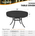 22-24 Inch TOHONFOO Round Coffee Table Cover - Waterproof Anti-UV Round Patio Table Cover - Fits Outdoor Table Up