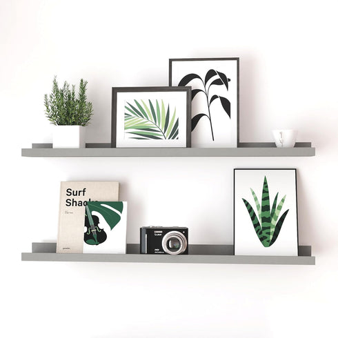 Solrot Floating Shelves for Wall Decor, Long Wall Mounted Storage Shelf for Bedroom,