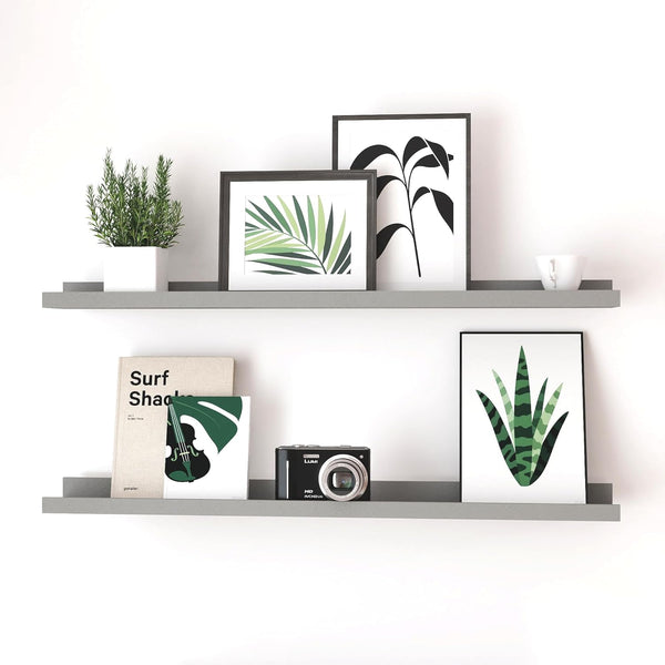 Solrot Floating Shelves for Wall Decor, Long Wall Mounted Storage Shelf for Bedroom,