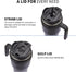 ALOUFEA 20 oz Insulated Coffee Mug Tumbler with Handle, Stainless Steel Travel Mug Tumbler with Lid and Straw,Double