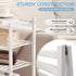 4 Closet, Bathroom27 x11 x26(White, 4 Tier Bamboo Shoe Rack Storage Organizer for Multifunctional Stackable Free