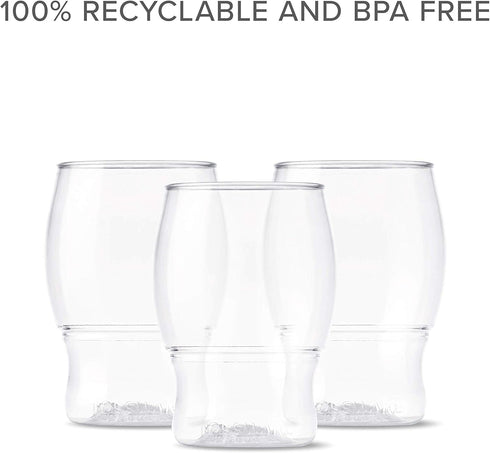 TOSSWARE POP 4oz Taster Shot Glass Set of 12, Premium Quality, Unbreakable, Recyclable & Crystal Clear Plastic