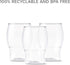 TOSSWARE POP 4oz Taster Shot Glass Set of 12, Premium Quality, Unbreakable, Recyclable & Crystal Clear Plastic