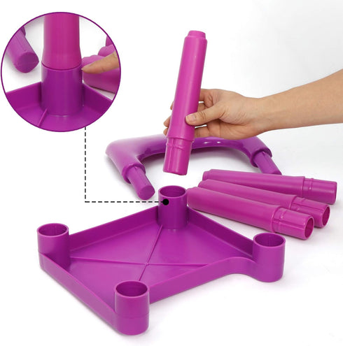 4 Set, Kids Table and Chairs Toddler Table Plastic Sturdy Desk for Reading, Art, Homework
