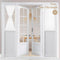 HOMEIDEAS White Non-See-Through Sidelight Curtains for Front Door, 1 Panel, 26W X 40L, Privacy Semi Sheer
