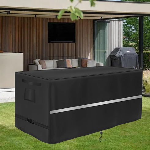 NEWFOM (58 28 26 inch) Deck Box Cover Heavy Duty Waterproof Deck Box with Handle, Outdoor Large Storage Box Cover Patio