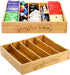 Lyellfe 2 Pack K Cup Holder for Drawers, Bamboo Tea Bag Organizer