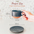 8oz Set 4 Mora Ceramics Cappuccino Mug of - Ceramic Coffee Cups with Saucers - Microwave and Dishwasher Safe, Perfect