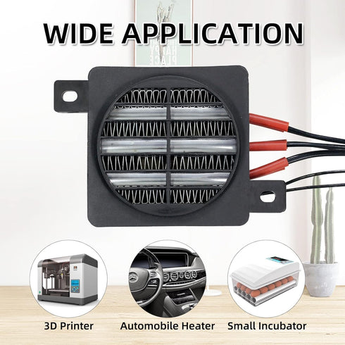 AYNEFY PTC Car Fan Heater, Constant Temperature Air Heater with Power Cord for Humidifier and Air Conditioning