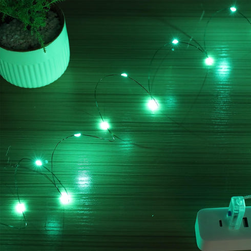 2 Pack 33ft 100 USB Plug-in Fairy Lights, Mini LED String Lights with Black Green Wire for Bedroom Wedding St.