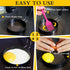 3.5'' Stainless Steel Egg Cooking Rings with Silicone Handle, Nonstick Egg Molds for Frying Eggs & Mcmuffins