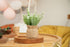 3Pcs Velener Babys Breath Artificial Flowers in Small Burlap Bag Vases -Gypsophila Faux Flowers Farmhouse Home Coffee