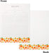 Jot & Mark Recipe Card Paper Full Page 8.5x11 with Crystal Clear Page Protectors for 3 Ring Binder, 30 Count (Peach