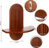 2 2 Suzile Pcs Arched Boho Wooden Wall Shelves Mid Century Shelves Walnut Holders Hanging Wood Wall Mount Rainbow Shelf
