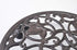 Fasmov Rose Cast Iron Plant Stand Plant Pallet Caddy Plant Pot with Heavy Duty Wheels Indoor Outdoor Planter Trolley