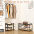 18"-33" Closet 12 3 5 LANTEFUL Adjustable Expandable Shoe Rack for Pairs Small Spaces Tier Shoe Organizer with Hooks
