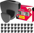 Hangers Space Saving 30Pcs, Heavy Duty Hanger Hooks for Closet Organizer, Black