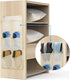 2Pack/Can 6Pairs (SM06-Beige-2) Wall Mounted Shoes Rack Store of Sneakers,with Sticky Hanging Mounts, Shoes Holder