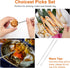 8Pcs Nut Crackers, Multi-Purpose Stainless Steel Seafood Pecan Cracker, Non-slip Handle Walnut Cracking Tools (Black)