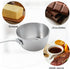 Macevia Mini Sauce Pan, 18/8 Stainless Steel Butter Warmer Mini Pan Cooking Sauce Cup for All Stoves, 5.2oz/150ml,