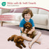 5ft Washable Area Rugs for Living Room, Solid Pink Non Slip Rugs for Bedroom Girls, Stain Resistant Scalloped Soft