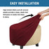 Ottoman Cover Stretch Ottoman Slipcover Round Ottoman Storage Cover Folding Stool Covers Furniture Protector Cover