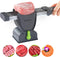 Meat Slicer for Fresh Raw Meat - Adjustable Thickness 2 or 4 mm, 17 IN 1 Stainless Steel Cleaver Kitchen Knife