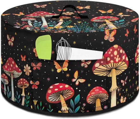 Crock Pot Dust cover Mushroom Slow Cooker Dust Cover 6 7 8 Oval Crock Pot Washable Appliance Cover Universal Fit Most Crock Pot Microwave Food Cover Butterfly