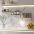 3 Pack Hoikwo Butterfly Wall Shelves, White Gold Floating Book Shelves, for Mother, Mom, Women, Girls, for Preppy Room