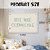 Wheatwin 20x30 Nursery Wall Decor, Ocean Theme Classroom Decor, Ocean Nursery Decor, Stay Wild Ocean Child Linen Canvas