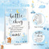 TrelaCo Baby Shower Game Sign, 20 Pcs Baby Bottles Shower Favor Set, Plastic Greenery Flowers Bear Gift for Gender