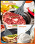 Pack of 3 Silicone Spatula - Non Stick Cooking Utensil Set - Wooden Handle Kitchen Turner for Baking