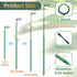 Stroller Stakes,3Pcs 17.9In 42.3In Telescoping Plant to Adjustable Monstera Plant Support Orchid Sticks with Clips