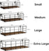 4 Sets Fixwal Wall Shelves, of Hanging Floating Shelves, Wall Mounted Shelves for Storage, Hanging Storage Shelf