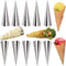 10 Pack Large Cream Horn Forms, 5-inch Non-stick Cream Horns Pastry Mould for Baking Croissants and Desserts