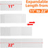 4 2 Set (8 Packs) 11" 22" MUDEELA Clear Spice Drawer Organizer, Tier- Spice Rack for Drawer, Expandable From to Kitchen