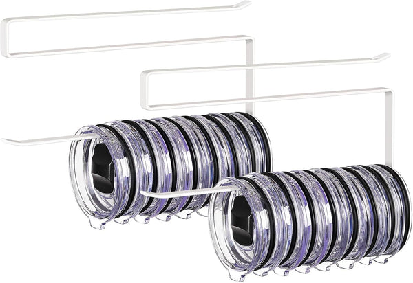 2 Pack Tumbler Lid Organizer, Horizontal Tumbler Lid Storage Hook to Hold