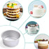 HomeMall 4 Inch Aluminum Round Cake Pan - 8 Pieces Non-stick Mini Cake Baking Pan Set for DIY Baking